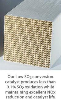 Low SO2 Conversion SCR Catalyst